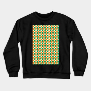 Wavy st. paddy's day hearts Crewneck Sweatshirt